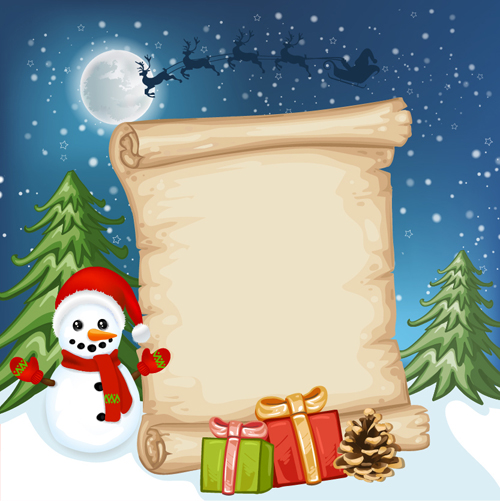 2016 christmas elements with parchment background vector 05 2016 christmas elements with parchment background vector 05