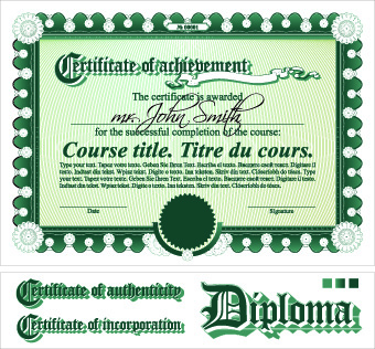element Design Elements certificate 