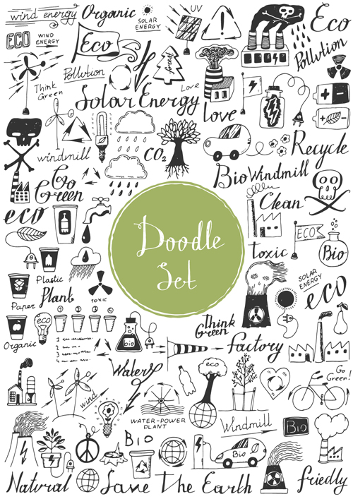 Doodle material vector set 18 Doodle material vector set 18