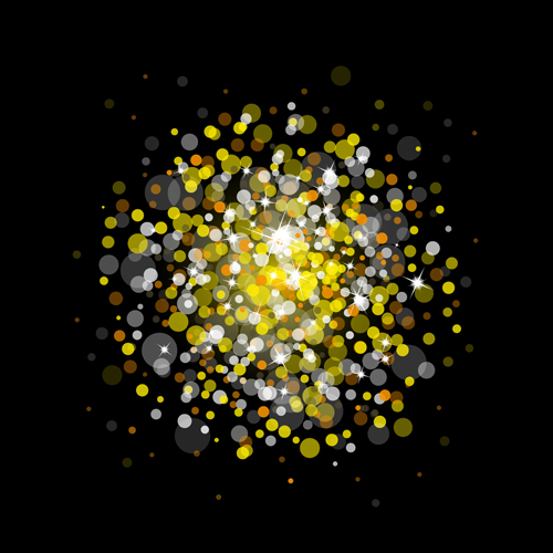 Golden halation with stars vector Golden halation with stars vector