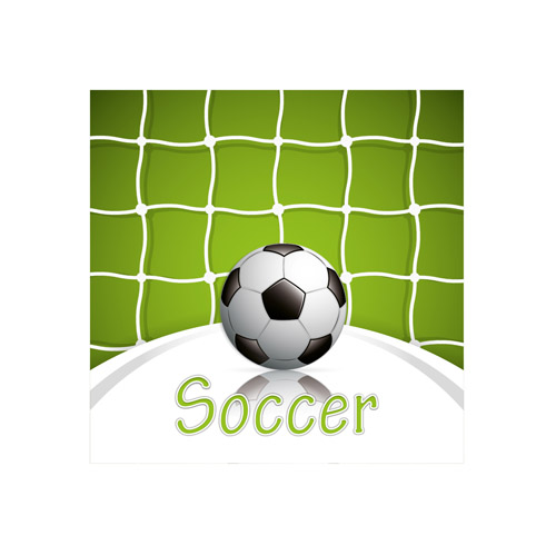 vector material soccer material Green style background vector background 