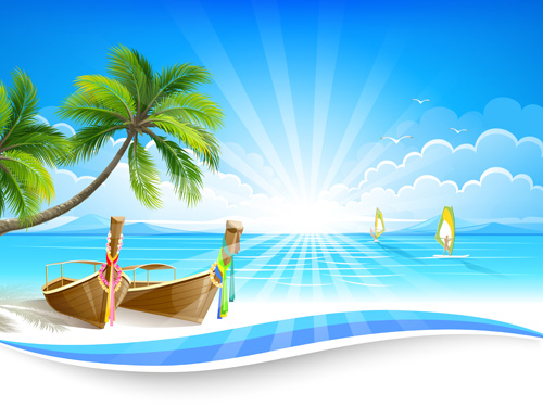 Summer sea background art 05 Summer sea background art 05