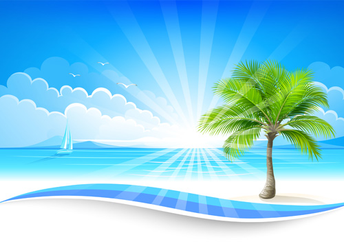 Summer sea background art 06 Summer sea background art 06