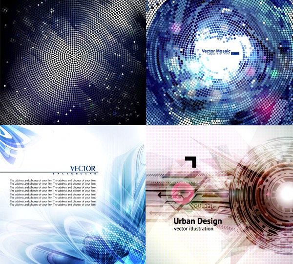 Technology dynamic neon background vectors Technology dynamic neon background vectors