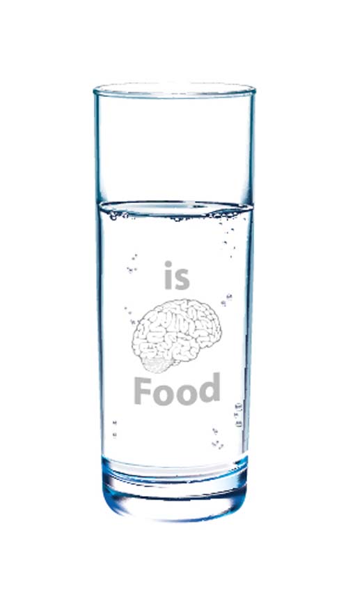 Water brain food design vector Water brain food design vector
