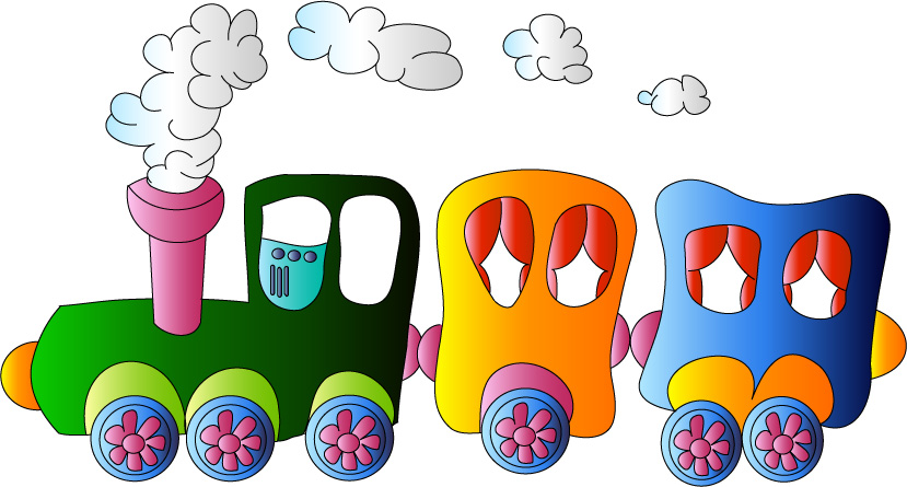 Cartoon small train cute vector Cartoon small train cute vector
