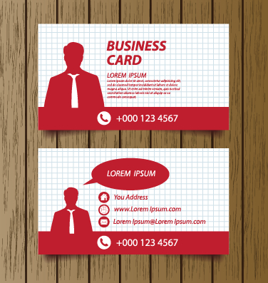 Classic modern business cards vector material 04