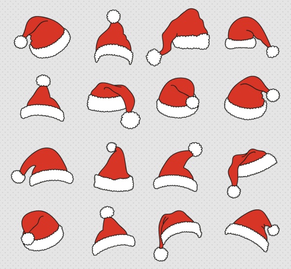 Cute christmas cap design vector Cute christmas cap design vector