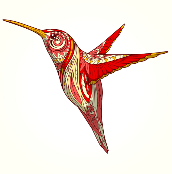 pattern hummingbird floral 