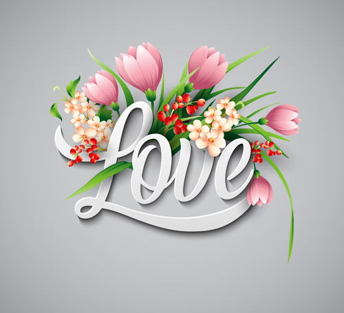 valentines love flower 