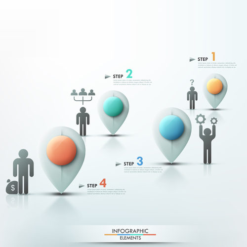 Option infographic elements vectors template 01 Option infographic elements vectors template 01