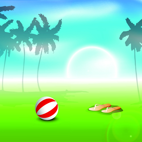 Vector Summer background art 05 Vector Summer background art 05