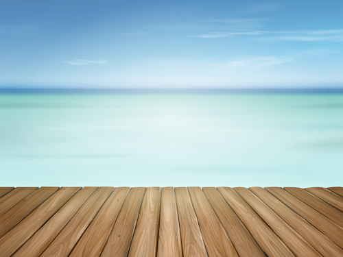 White cloud blue sky with wood board background vector set 07 White cloud blue sky with wood board background vector set 07