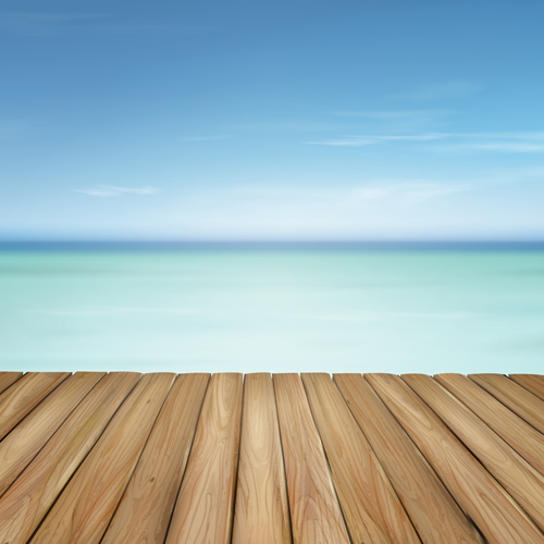 White cloud blue sky with wood board background vector set 08 White cloud blue sky with wood board background vector set 08