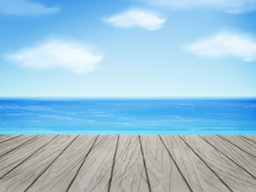 White cloud blue sky with wood board background vector set 09 White cloud blue sky with wood board background vector set 09