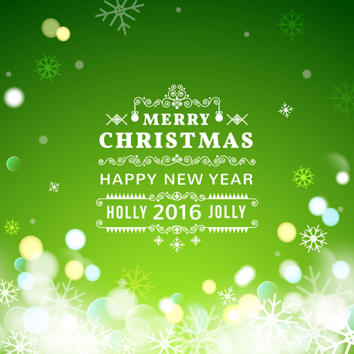 year new christmas blurs background 2016 