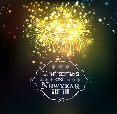 year new christmas blurs background 2016 