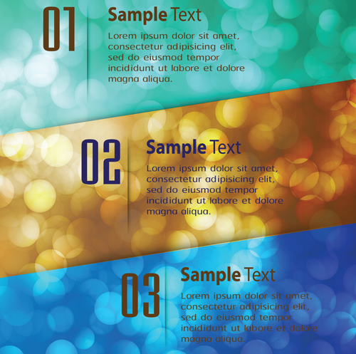 Bumbered business template vectors set 01 Bumbered business template vectors set 01