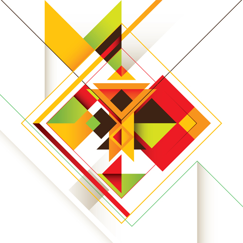 Business designed abstract shapes template vector 04