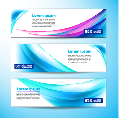 wavy vector graphics vector graphic colored banner 