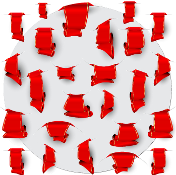 Creative red ribbons bookmarks vector set 04 Creative red ribbons bookmarks vector set 04