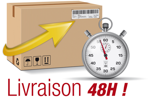 Express delivery poster with cardboard boxes and stopwatch vector 04 Express delivery poster with cardboard boxes and stopwatch vector 04