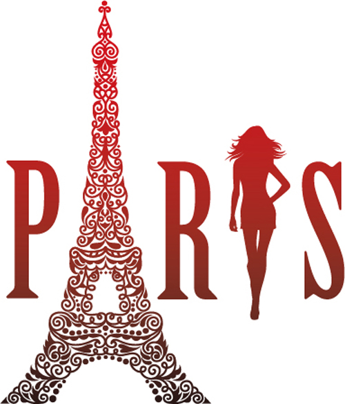 Paris design elements vectors set 07 Paris design elements vectors set 07