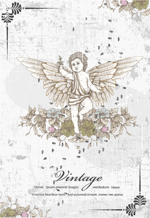Vintage Garbage background vector 01 Vintage Garbage background vector 01