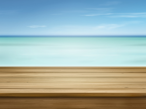 White cloud blue sky with wood board background vector set 03 White cloud blue sky with wood board background vector set 03