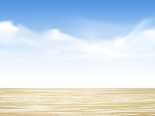 White cloud blue sky with wood board background vector set 05