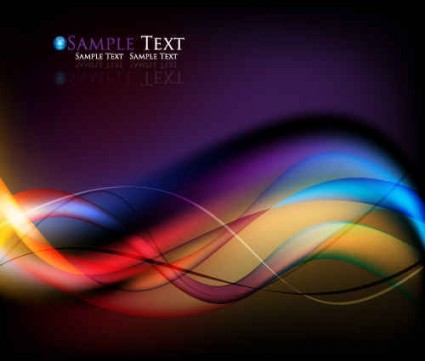 streamer design colorful background 