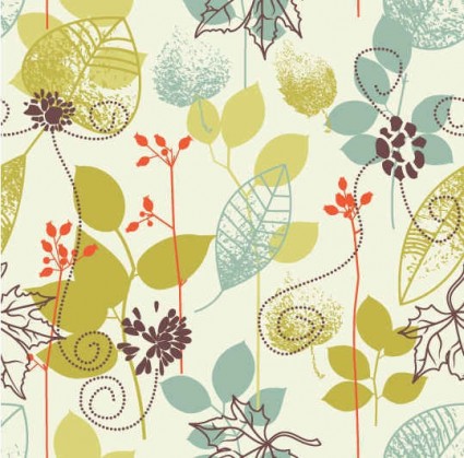Floral design element background vector material Floral design element background vector material