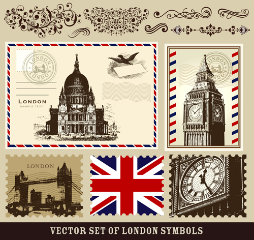 Vintage london tour elements 05 Vintage london tour elements 05