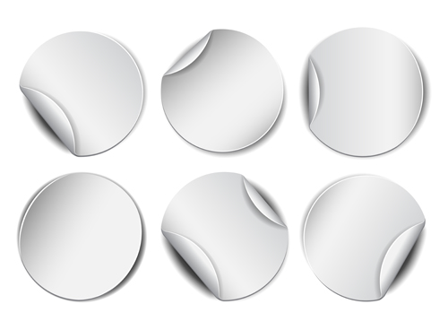 Blank circle sticker vector 01 Blank circle sticker vector 01