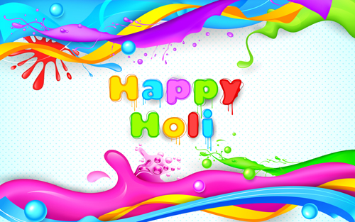 Dynamic holi vector background 04 Dynamic holi vector background 04