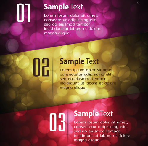 Bumbered business template vectors set 05 Bumbered business template vectors set 05