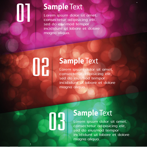 Bumbered business template vectors set 09 Bumbered business template vectors set 09