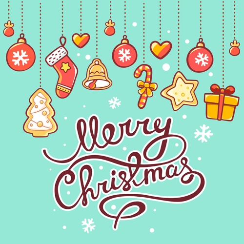 Cartoon styles christmas elements deisng vector 07 Cartoon styles christmas elements deisng vector 07