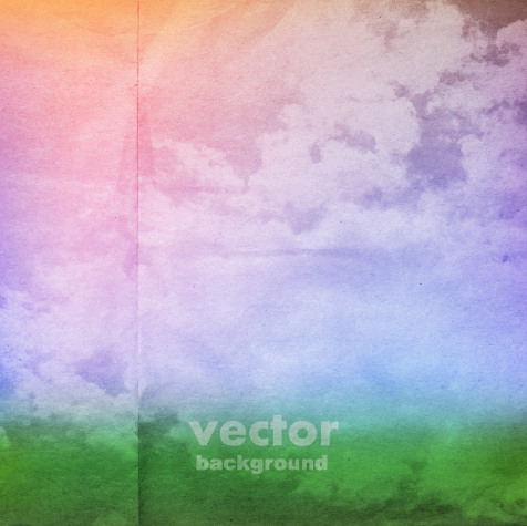 Clouds with crumpled paper vector background 01 Clouds with crumpled paper vector background 01