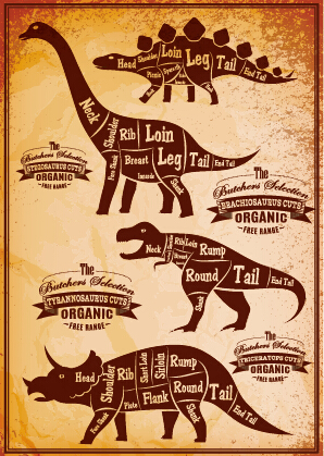 labels dinosaur 