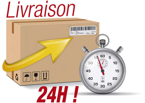 Express delivery poster with cardboard boxes and stopwatch vector 08 Express delivery poster with cardboard boxes and stopwatch vector 08