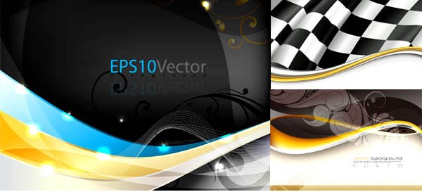 Fashion wavy with flag background vector Fashion wavy with flag background vector