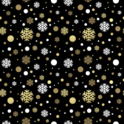 snowflake seamless pattern 