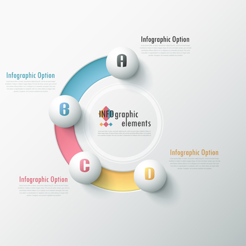Option infographic elements vectors template 04 Option infographic elements vectors template 04
