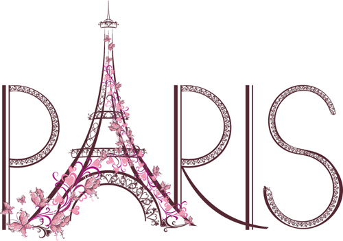 Paris design elements vectors set 04 Paris design elements vectors set 04