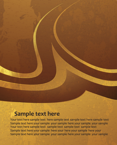 Simple gold art background vector 01 Simple gold art background vector 01