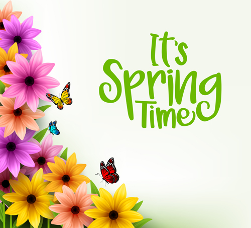 Spring flower beautiful background vector 08 Spring flower beautiful background vector 08