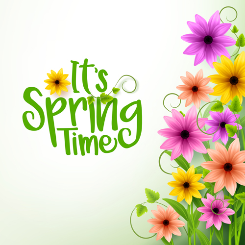 Spring flower beautiful background vector 11 Spring flower beautiful background vector 11