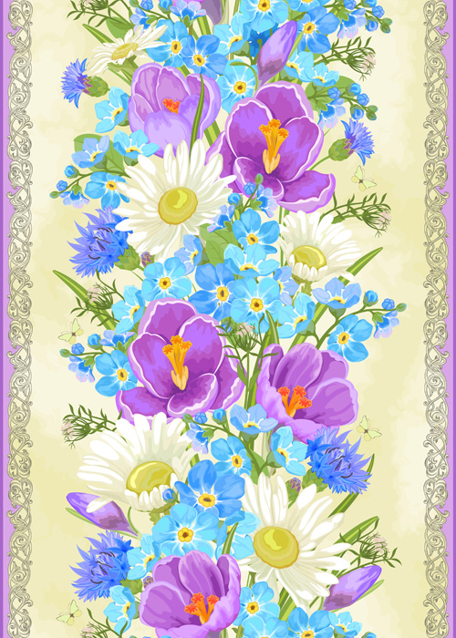 Vivid Flowers vector art 03 Vivid Flowers vector art 03