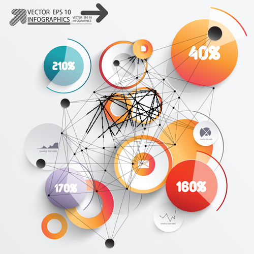 3D Infographics creative vectoe material 02 3D Infographics creative vectoe material 02